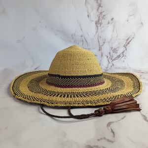 Free People Woven Straw Hat with Tassel